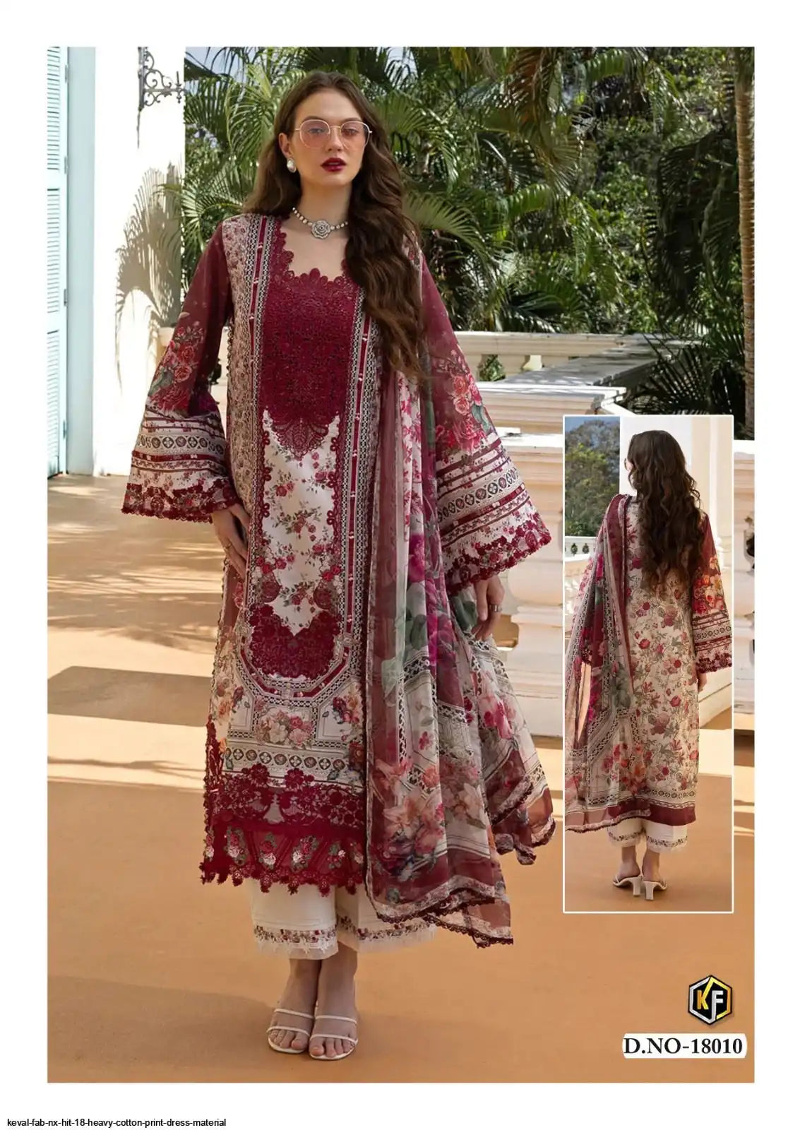KEVAL FAB NX HIT 18 HEAVY COTTON PRINT DRESS MATERIAL