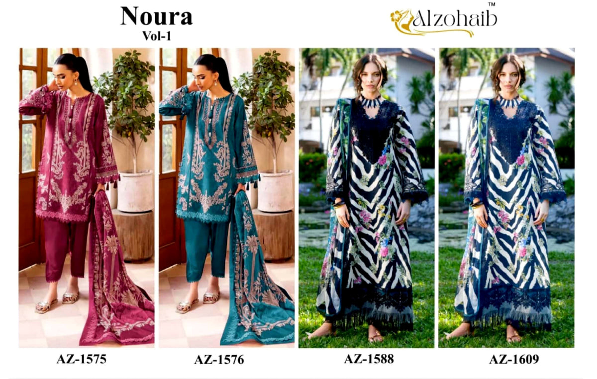 Noura Vol-1 Pure Cotton 4 Pcs Set