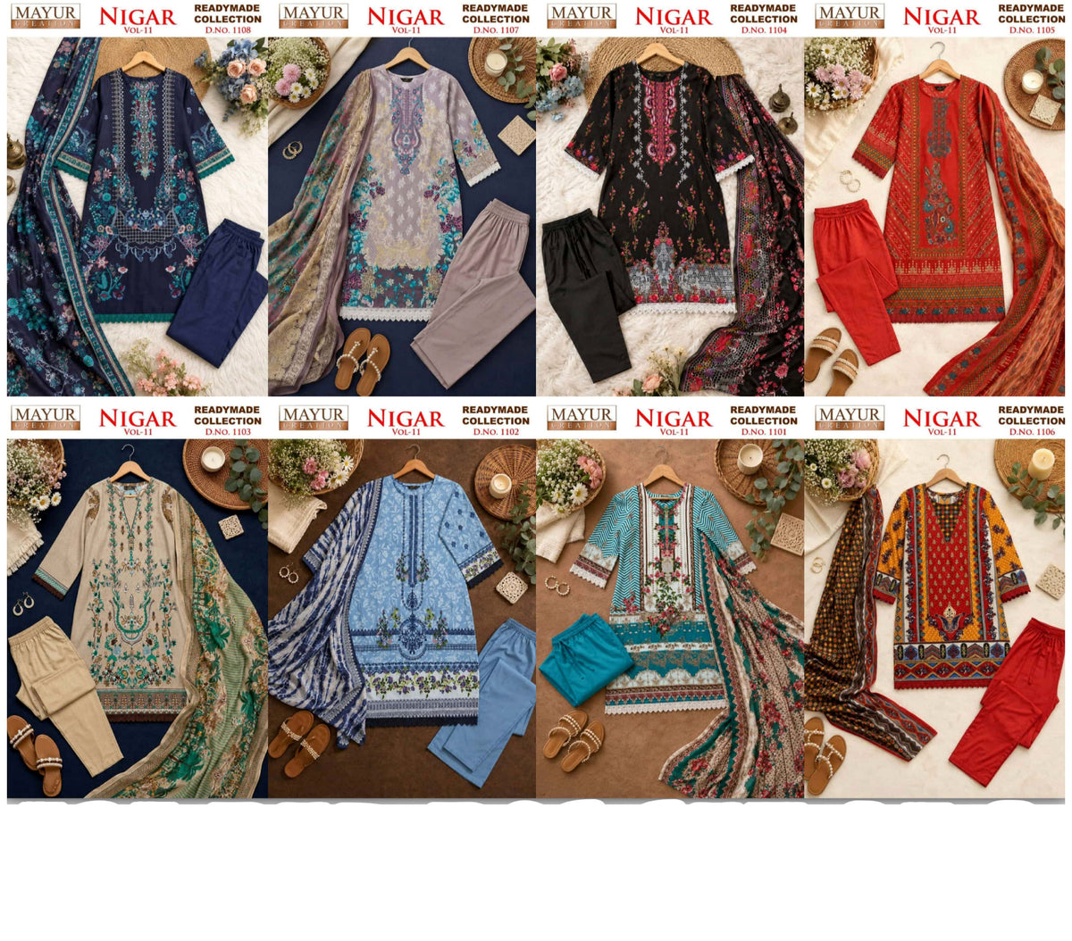 Nigar Vol.18 by Mayur Creation Readymade Pure Cotton catalogue