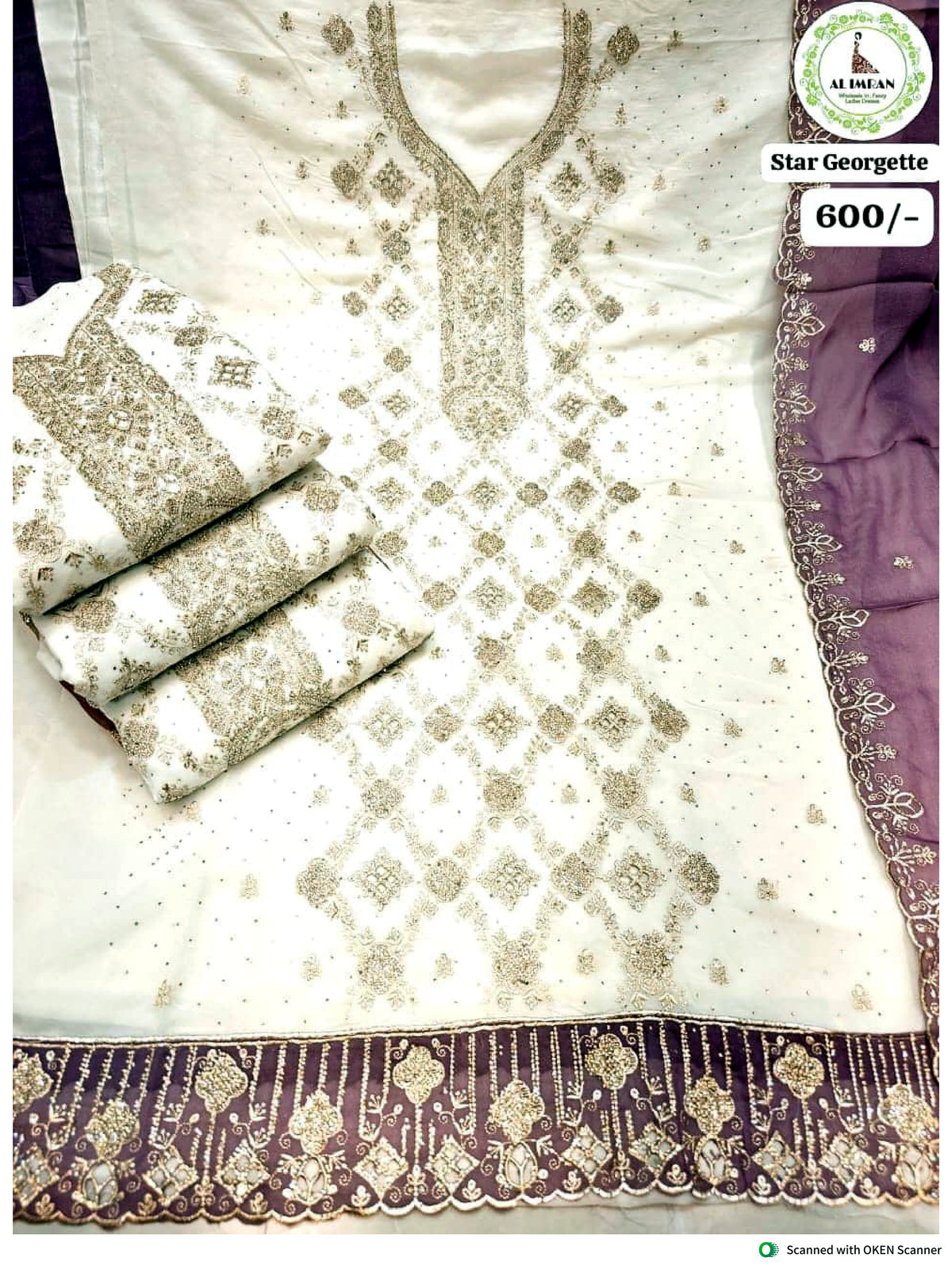 Star Georgette Work Suit