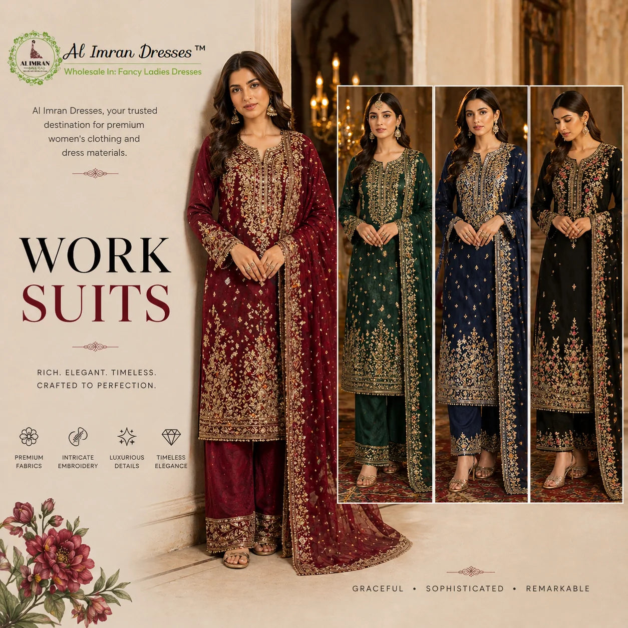 Work Suits Dress Materials