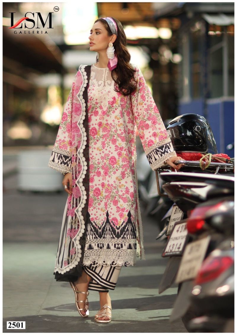 Lsm Parian Dream Vol 25 Cotton Karachi Dress Material Collection