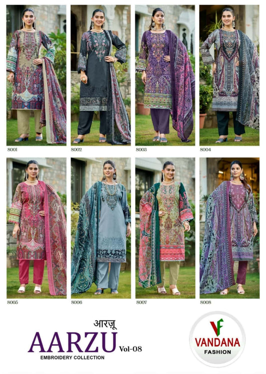 VANDANA FASHION AARZU VOL 8