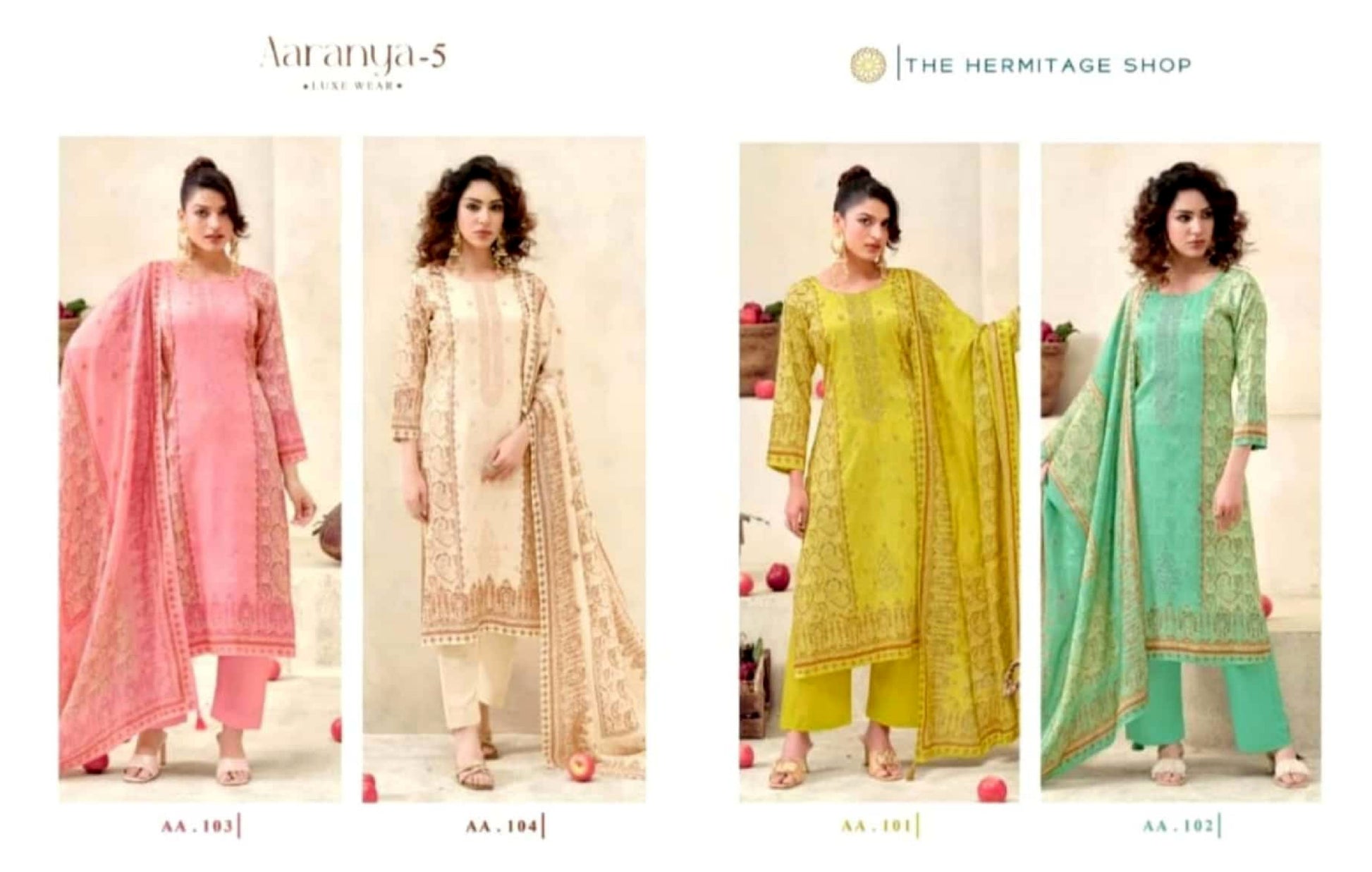 Aarangi-5 Pure Cotton 4 Pcs Set