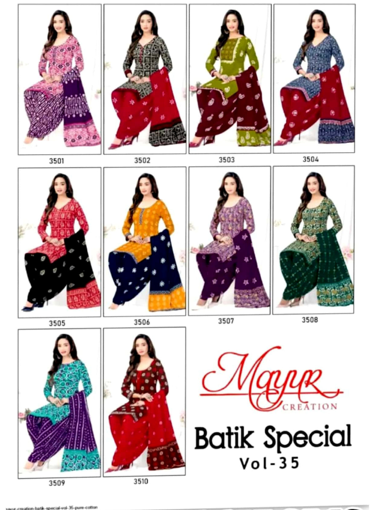 Batik Special Vol-35 Pure Cotton 10 Pcs Set