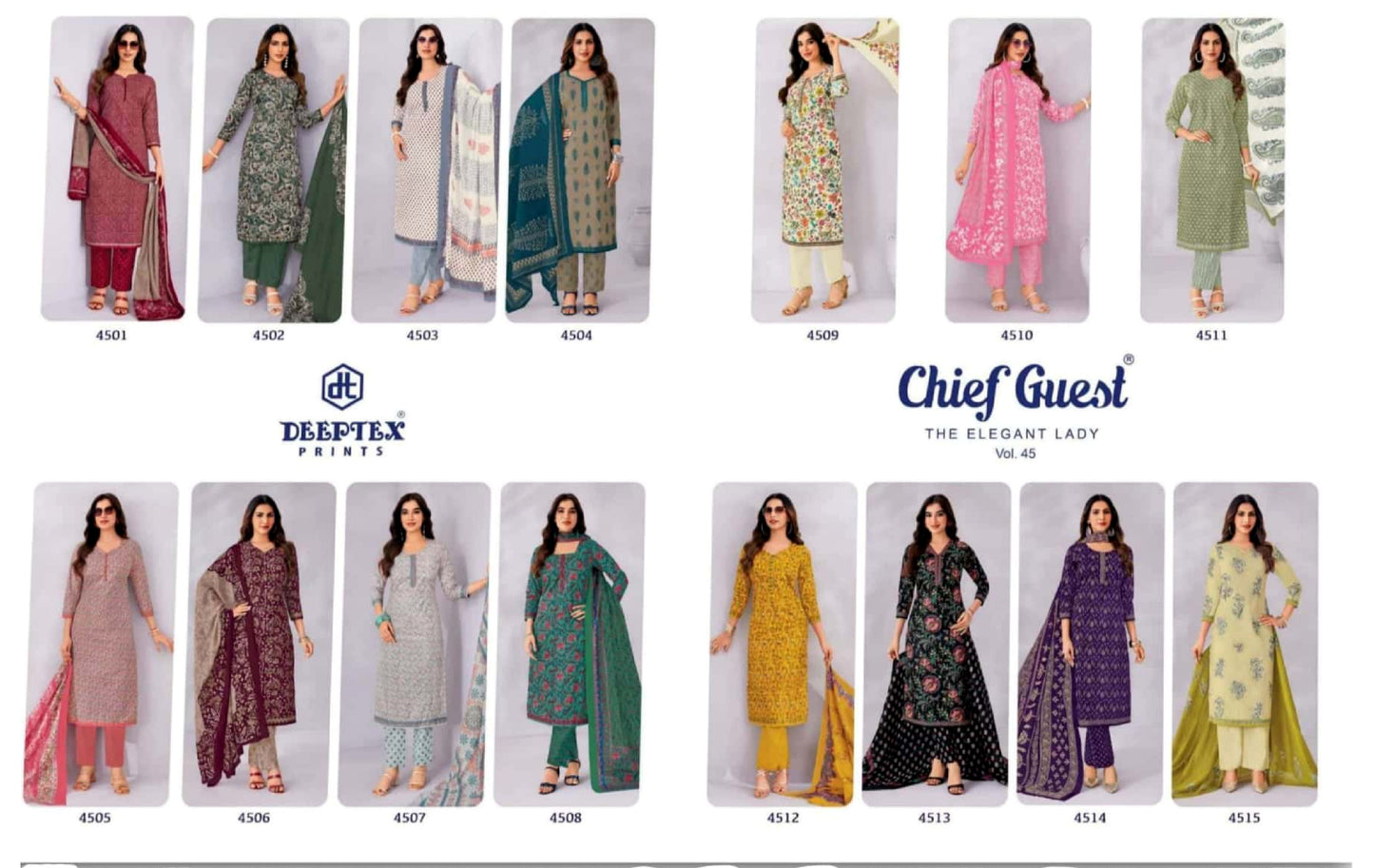 Chief Guest Vol-46 Pure Cotton 15 Pcs Set