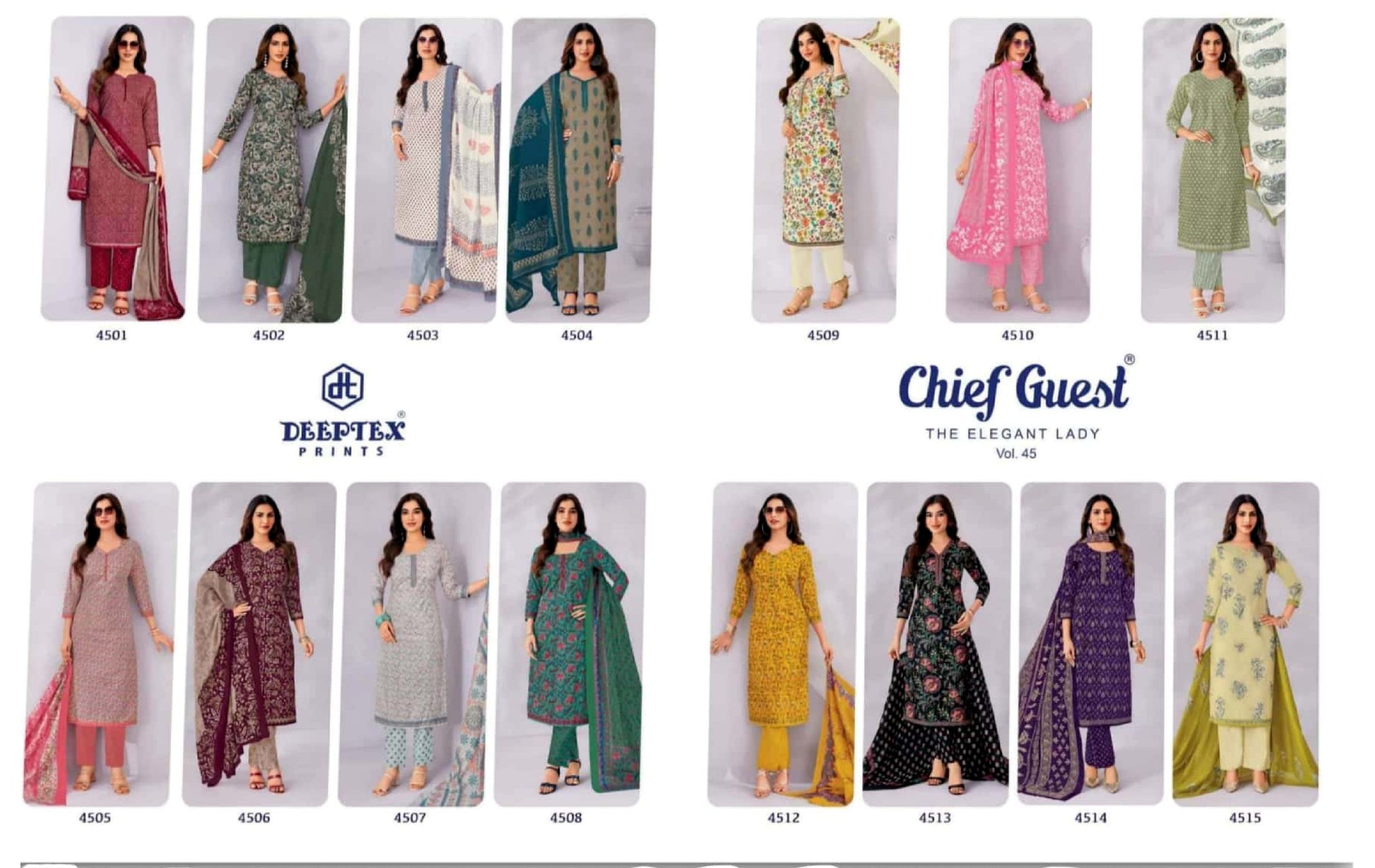 Chief Guest Vol-46 Pure Cotton 15 Pcs Set