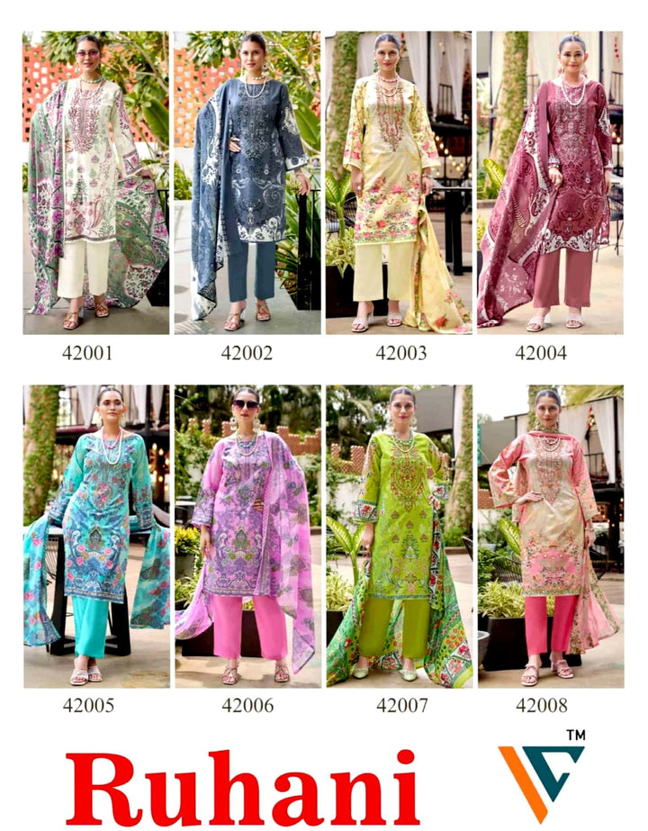 Ruhani Vol.42 | Mix Cotton | 8 Pcs Set catalogue image