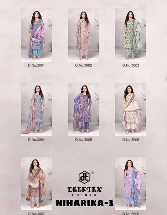 Niharika-3 | Pure Cotton | 8 Pcs Set catalogue image