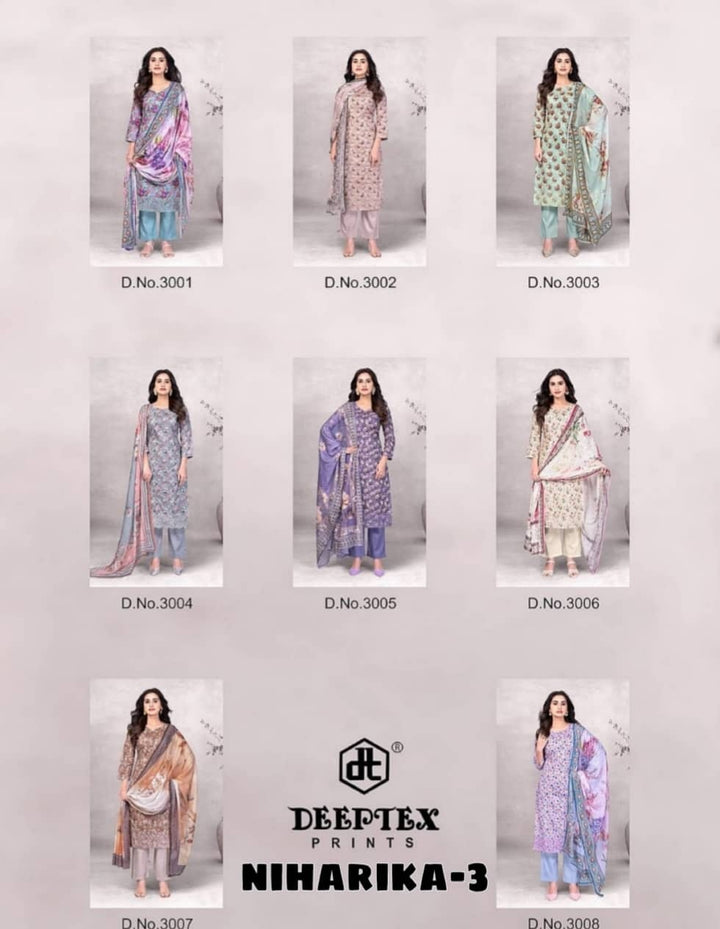 Niharika-3 | Pure Cotton | 8 Pcs Set catalogue image