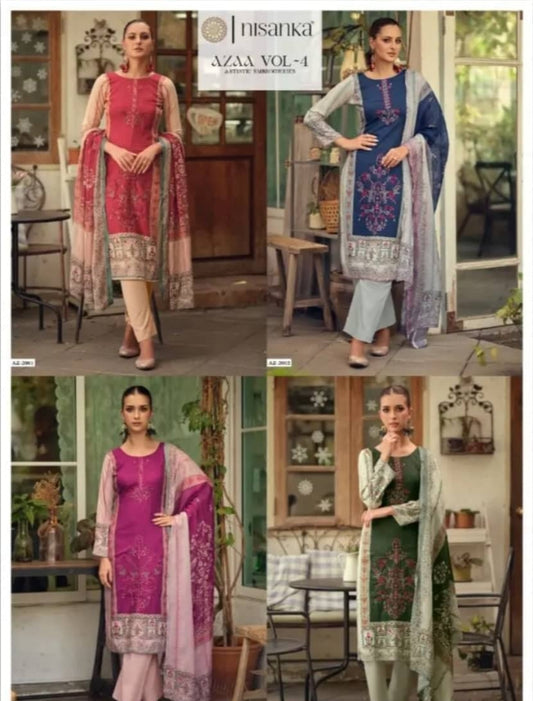 Nisanka Zara Vol.4 | Pure Cotton | 4 Pcs Set catalogue image