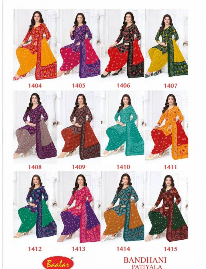 Bandhani Patiyala Vol.14 | Pure Cotton | 15 Pcs Set catalogue image