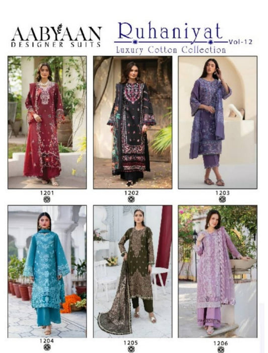 Ruhaniyat Vol.12 | Pure Cotton | 6 Pcs Set catalogue image