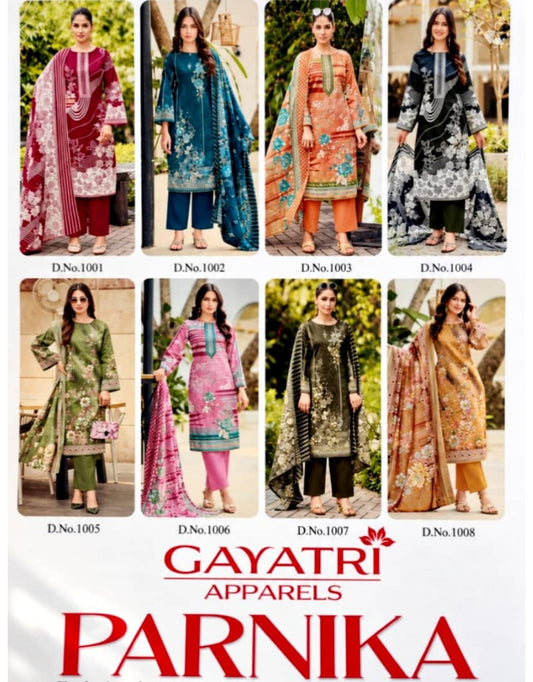 Gayatri Apparels Parnika Vol.1 | Pure Cotton | 8 Pcs Set catalogue image