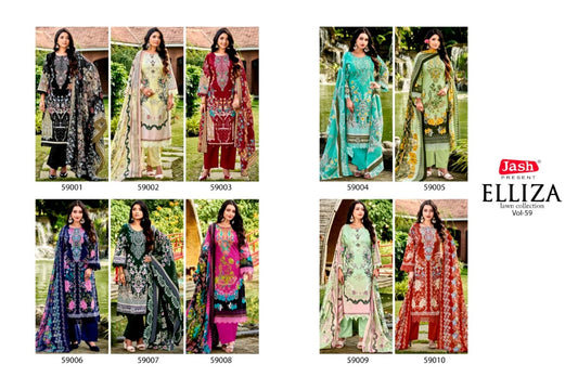 Jash Elizza Vol.59 | Pure Cotton | 10 Pcs Set catalogue image