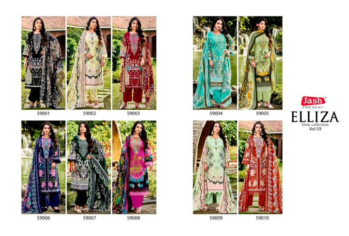 Jash Elizza Vol.59 | Pure Cotton | 10 Pcs Set catalogue image