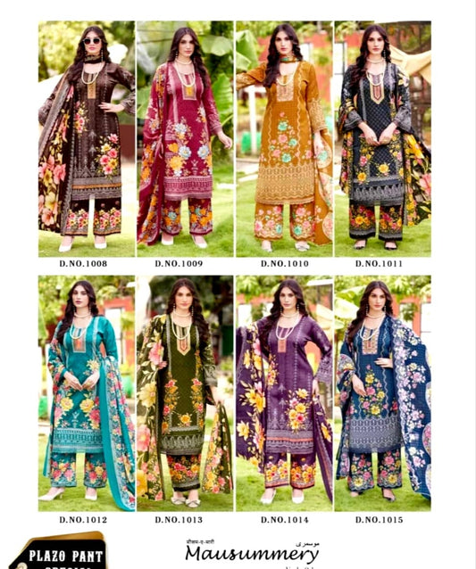 Ganesha | Mausummery Vol.01 | Readymade Mix Cotton | 8 Pcs Set catalogue image