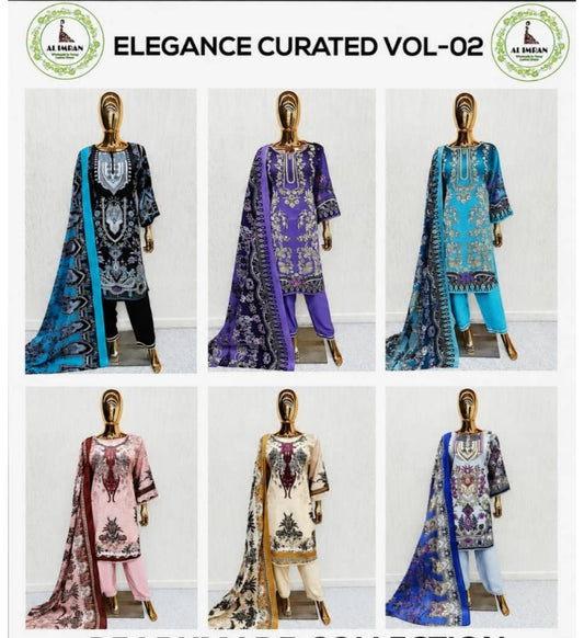 Al Imran Dresses | Elegance Curated Vol.02 | Readymade Mix Cotton | 6 Pcs Set catalogue image