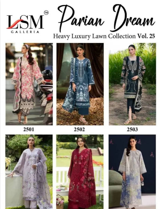 LSM Creations | Parian Dream Vol.25 | Readymade Pure Cotton | 6 Pcs Set catalogue image