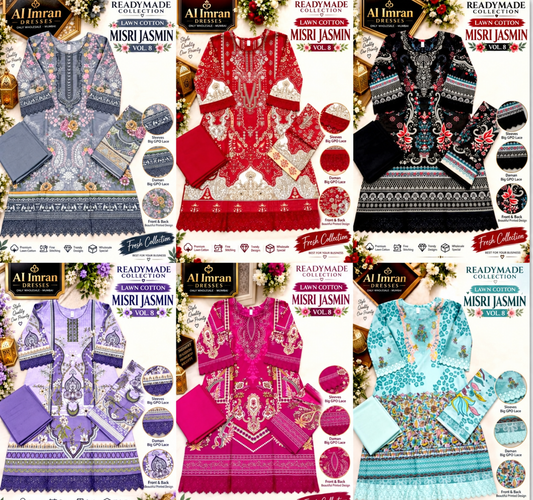 Mishri Creation | Misri Jasmin Vol.6 | Readymade Pure Cotton | 6 Pcs Set catalogue image