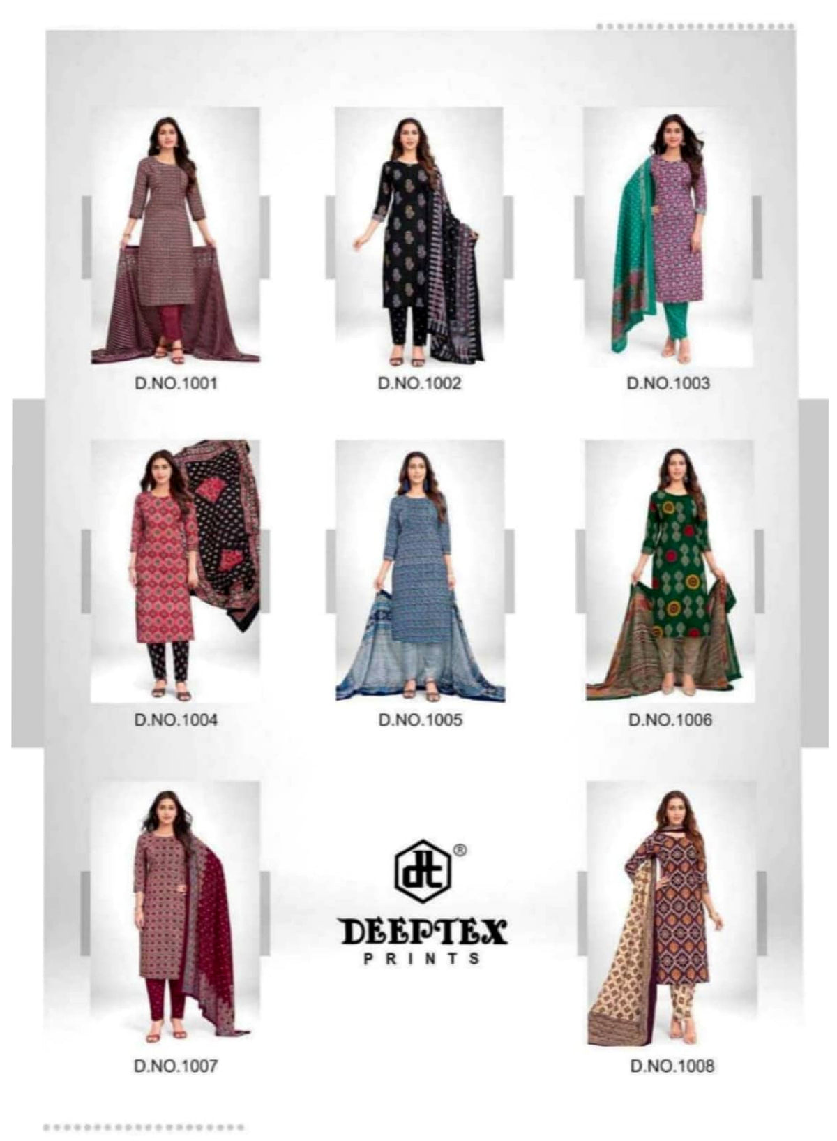 Deeptex Collection Pure Cotton 8 Pcs Set