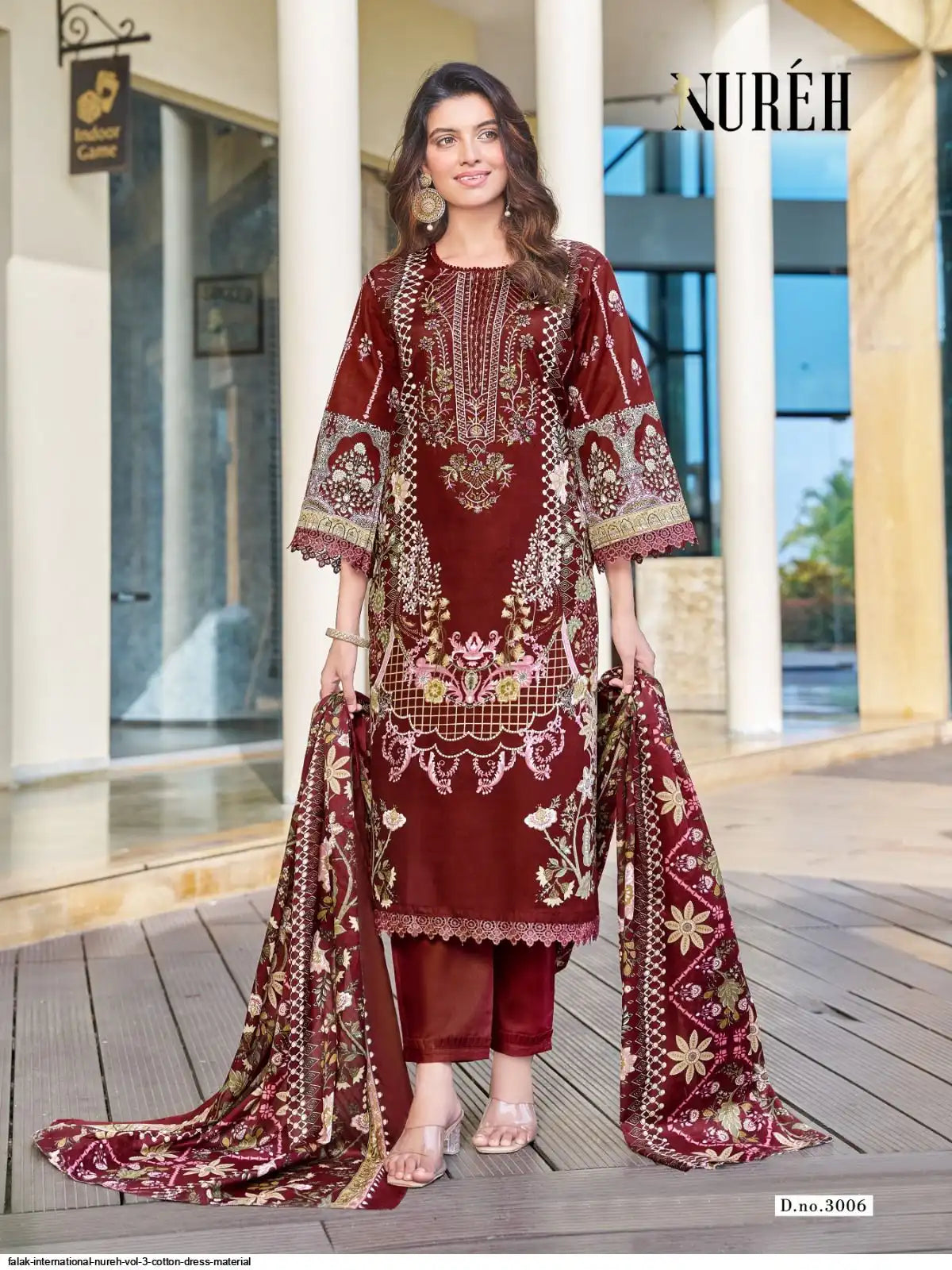 GANESHA NUREH VOL 3 COTTON DRESS MATERIAL