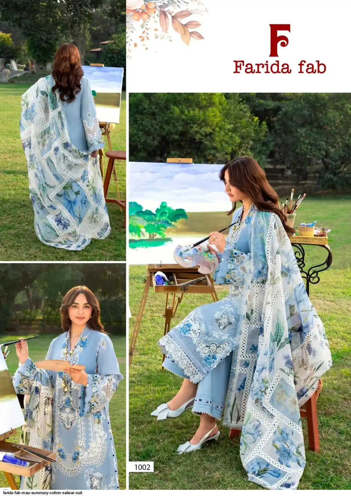 FARIDA FAB MAU SUMMARY COTTON SALWAR SUIT