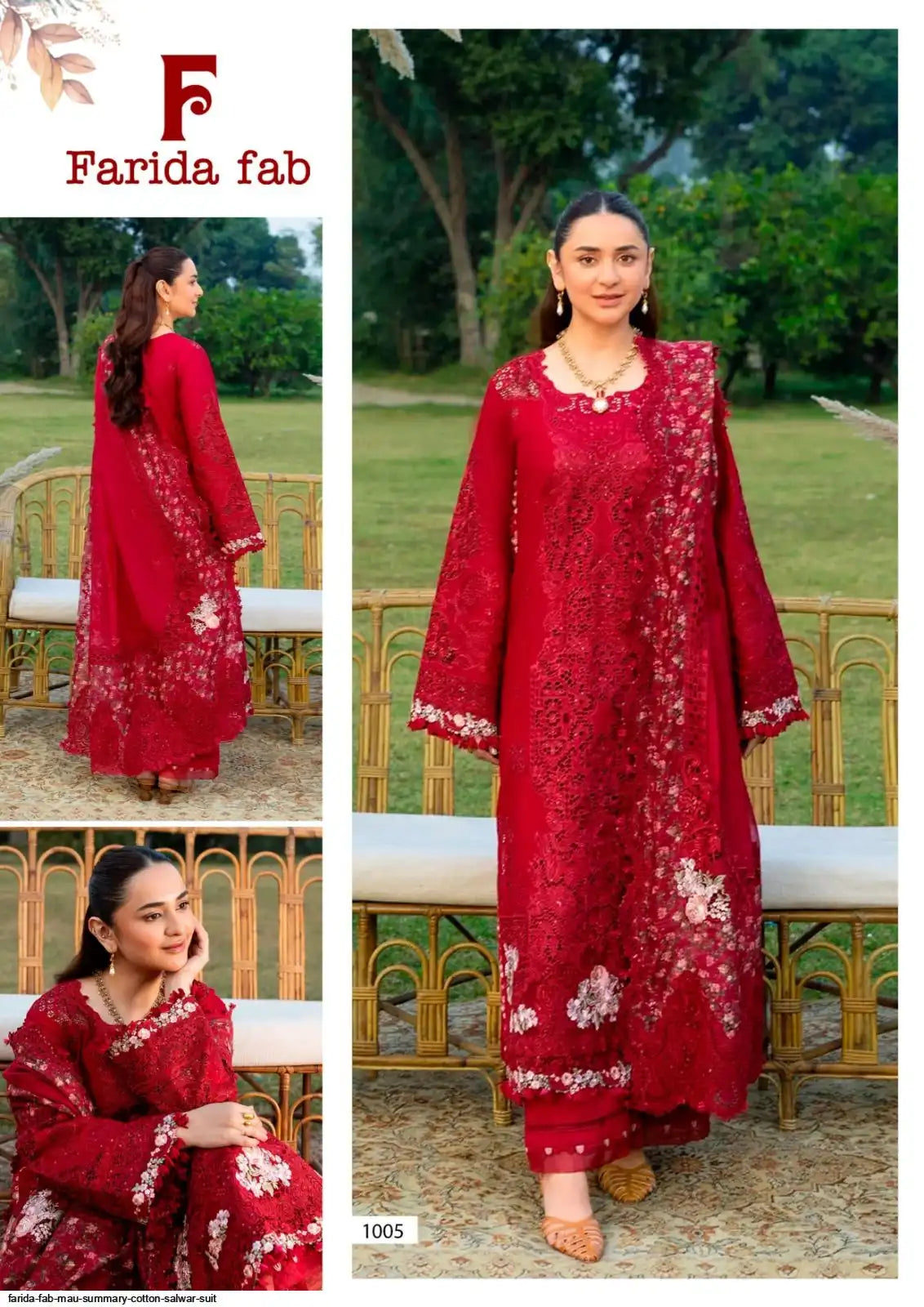 FARIDA FAB MAU SUMMARY COTTON SALWAR SUIT