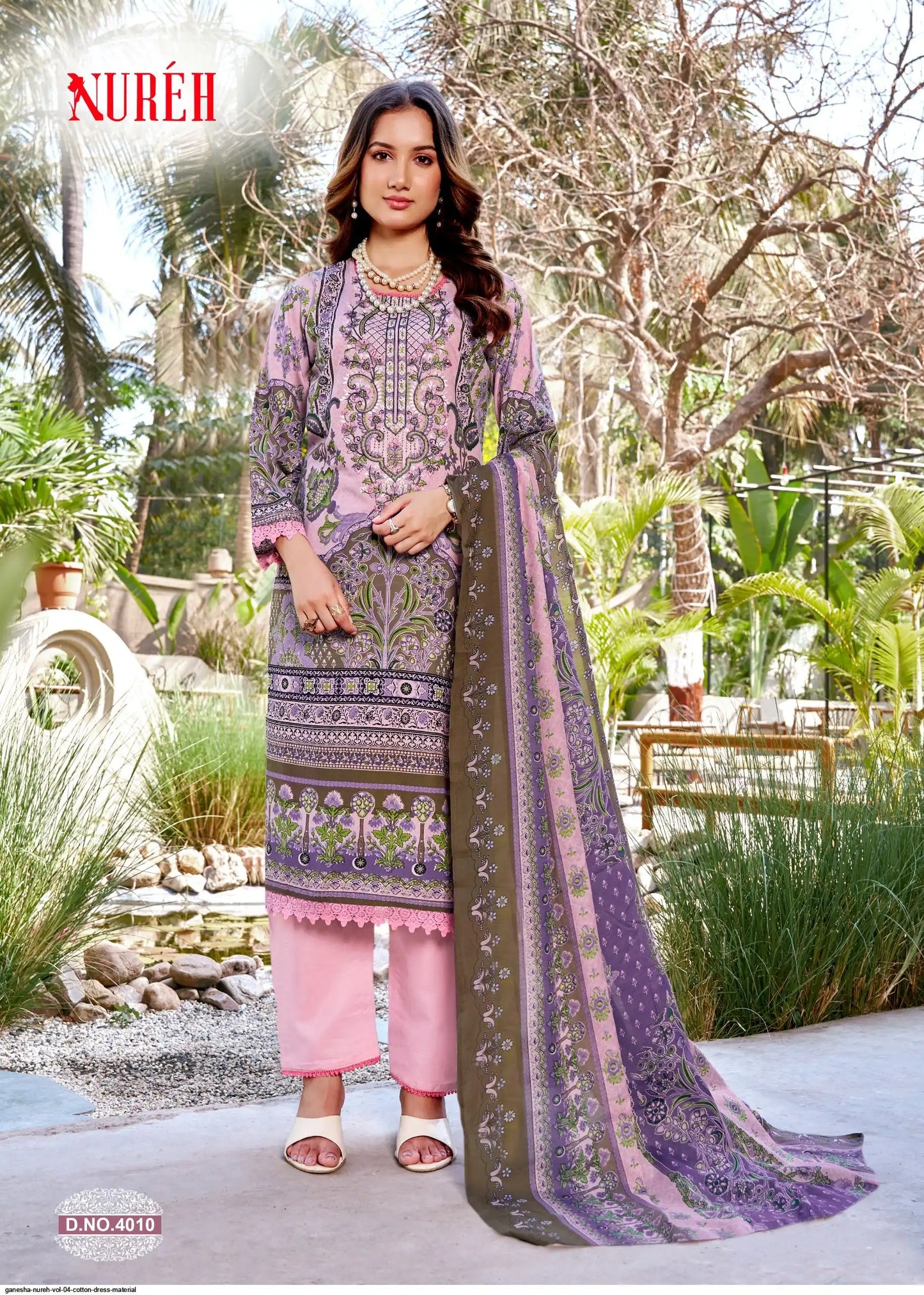 GANESHA NUREH VOL 04 COTTON DRESS MATERIAL
