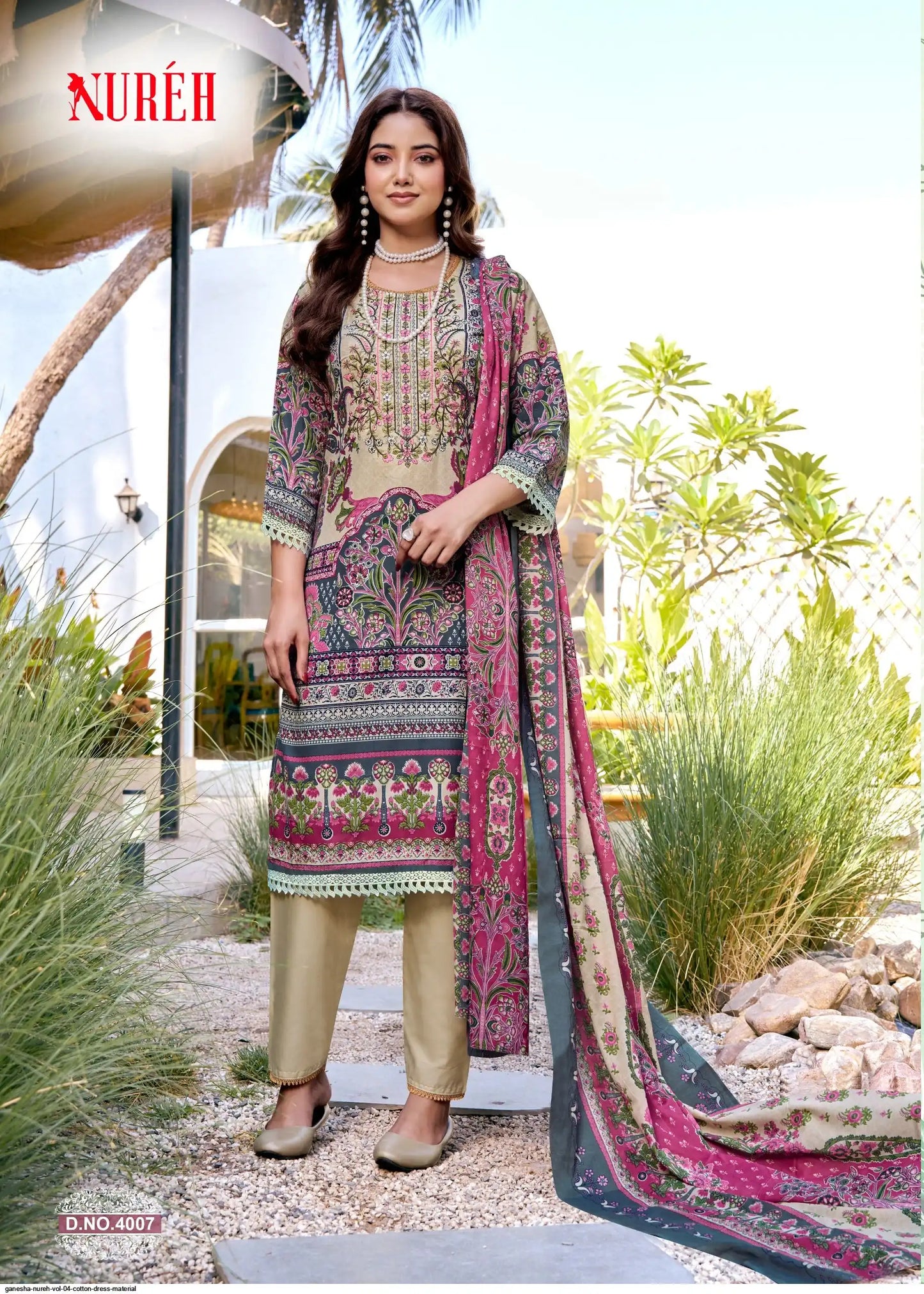 GANESHA NUREH VOL 04 COTTON DRESS MATERIAL