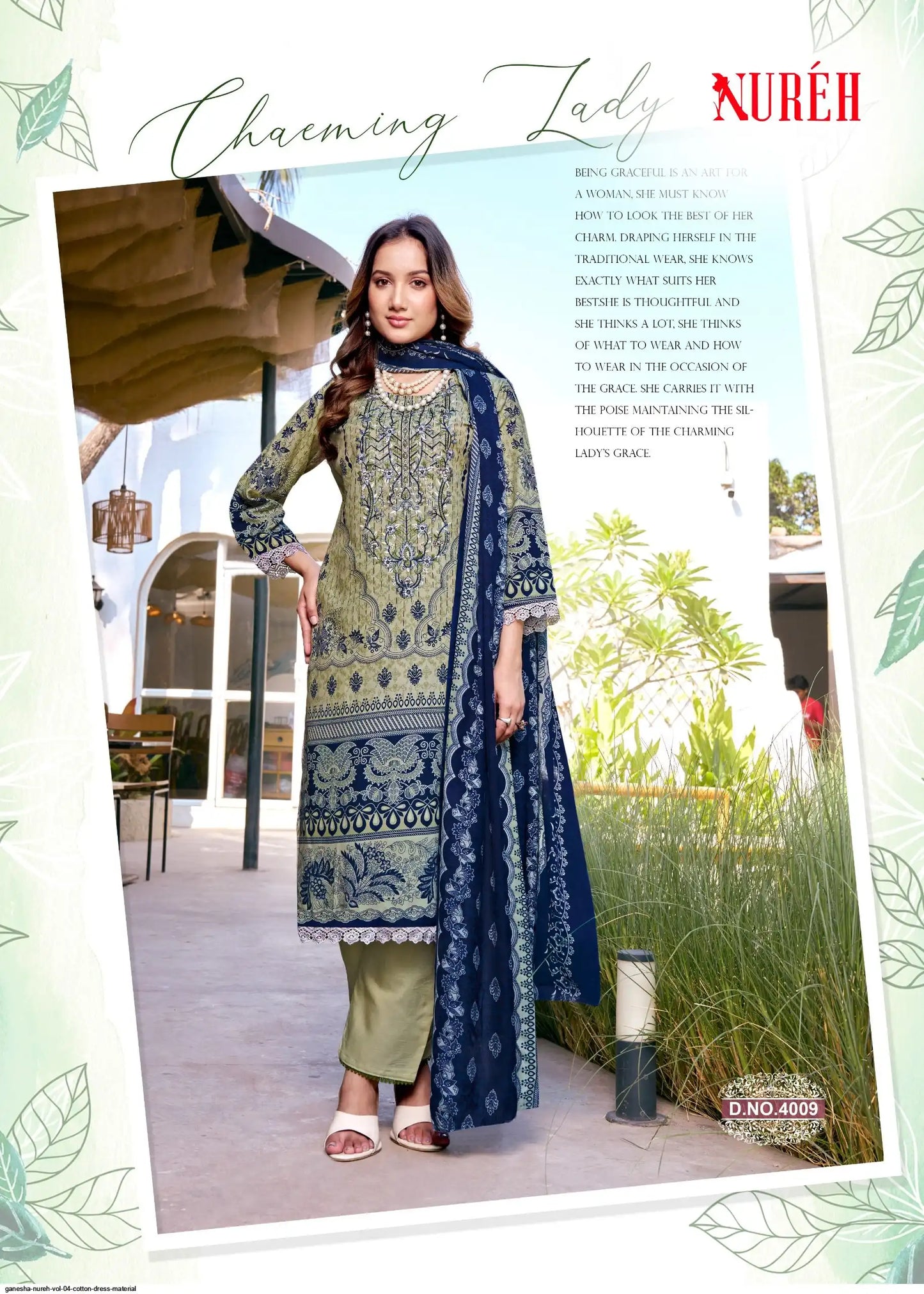 GANESHA NUREH VOL 04 COTTON DRESS MATERIAL