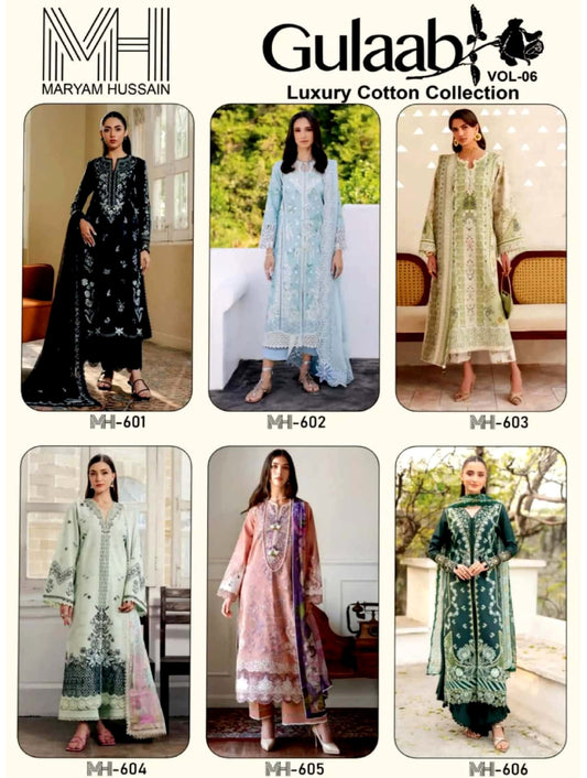 Gulaab Vol-06 Pure Cotton 6 Pcs Set