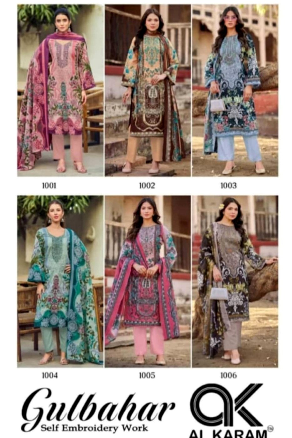 Gulbahar Al Karam Mix Cotton Unstitched Suit Material