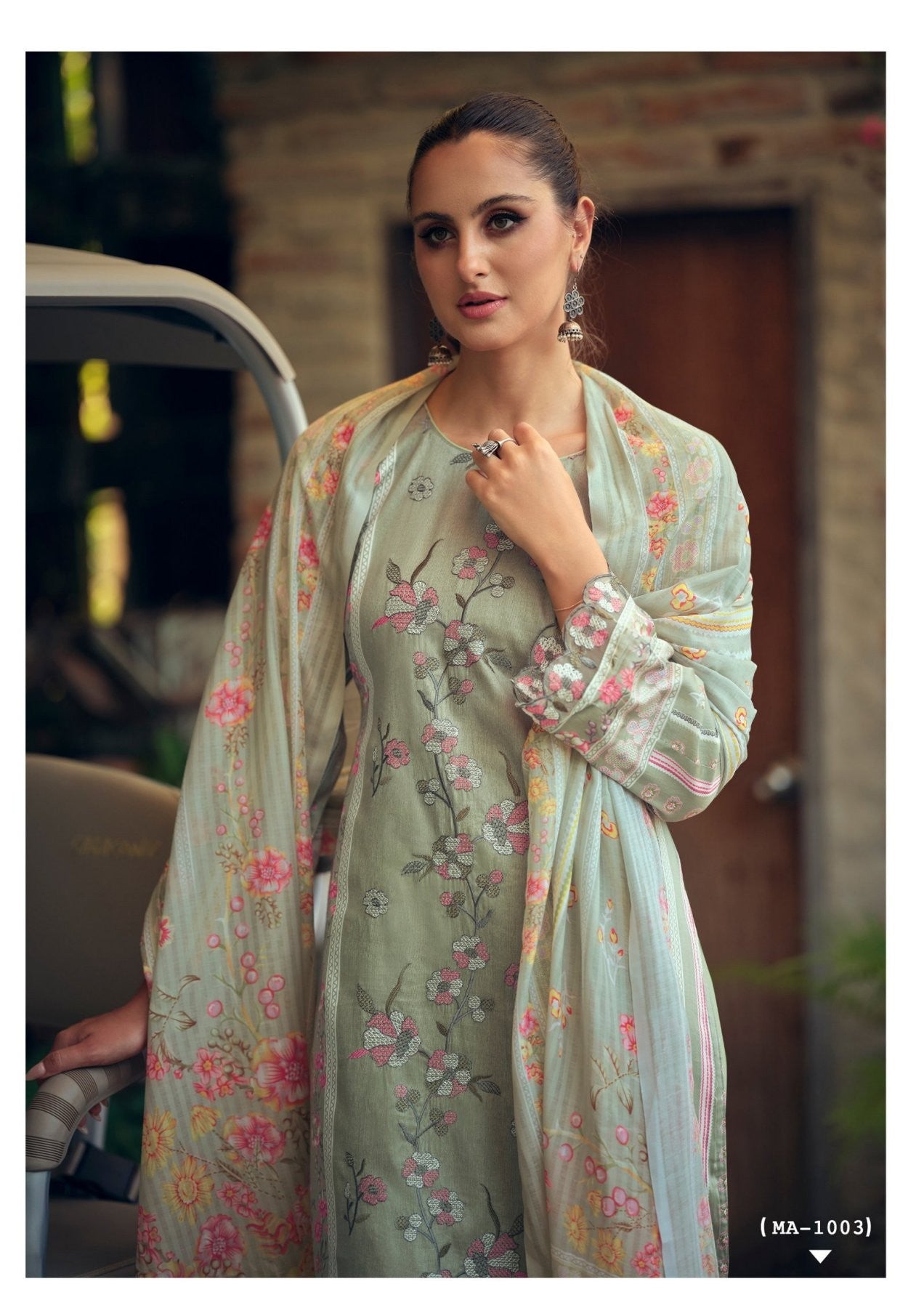 HERMITAGE MAZDA JAM SATIN DRESS MATERIAL