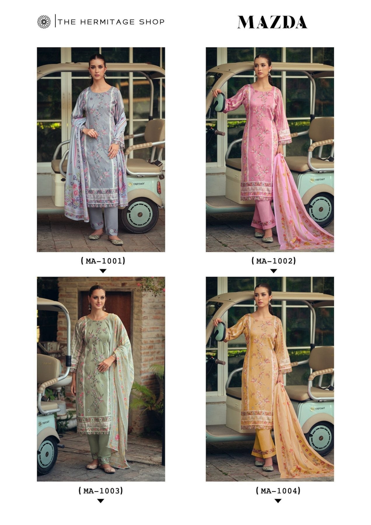 HERMITAGE MAZDA JAM SATIN DRESS MATERIAL