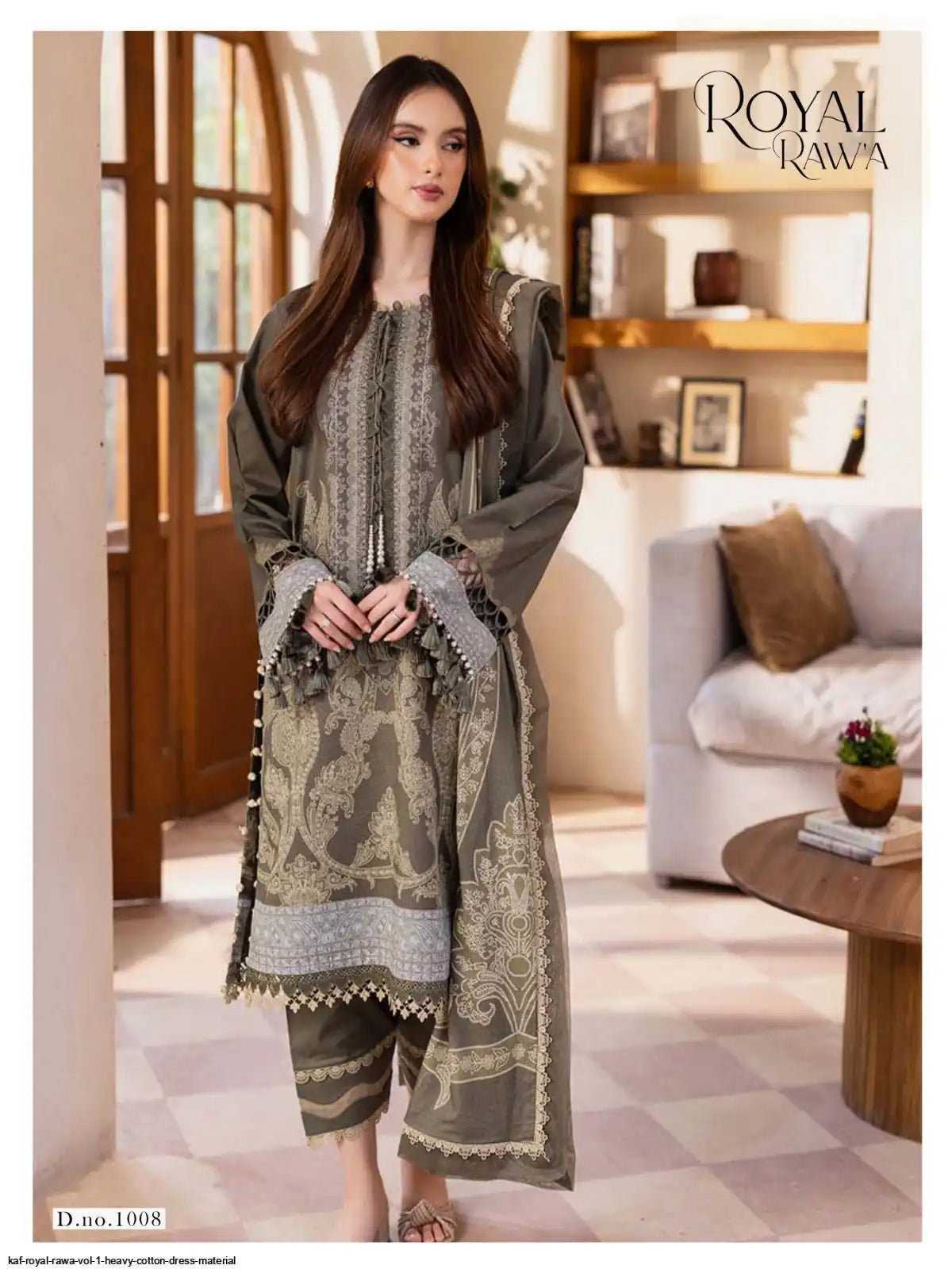 KAF ROYAL RAWA VOL 1 HEAVY COTTON DRESS MATERIAL