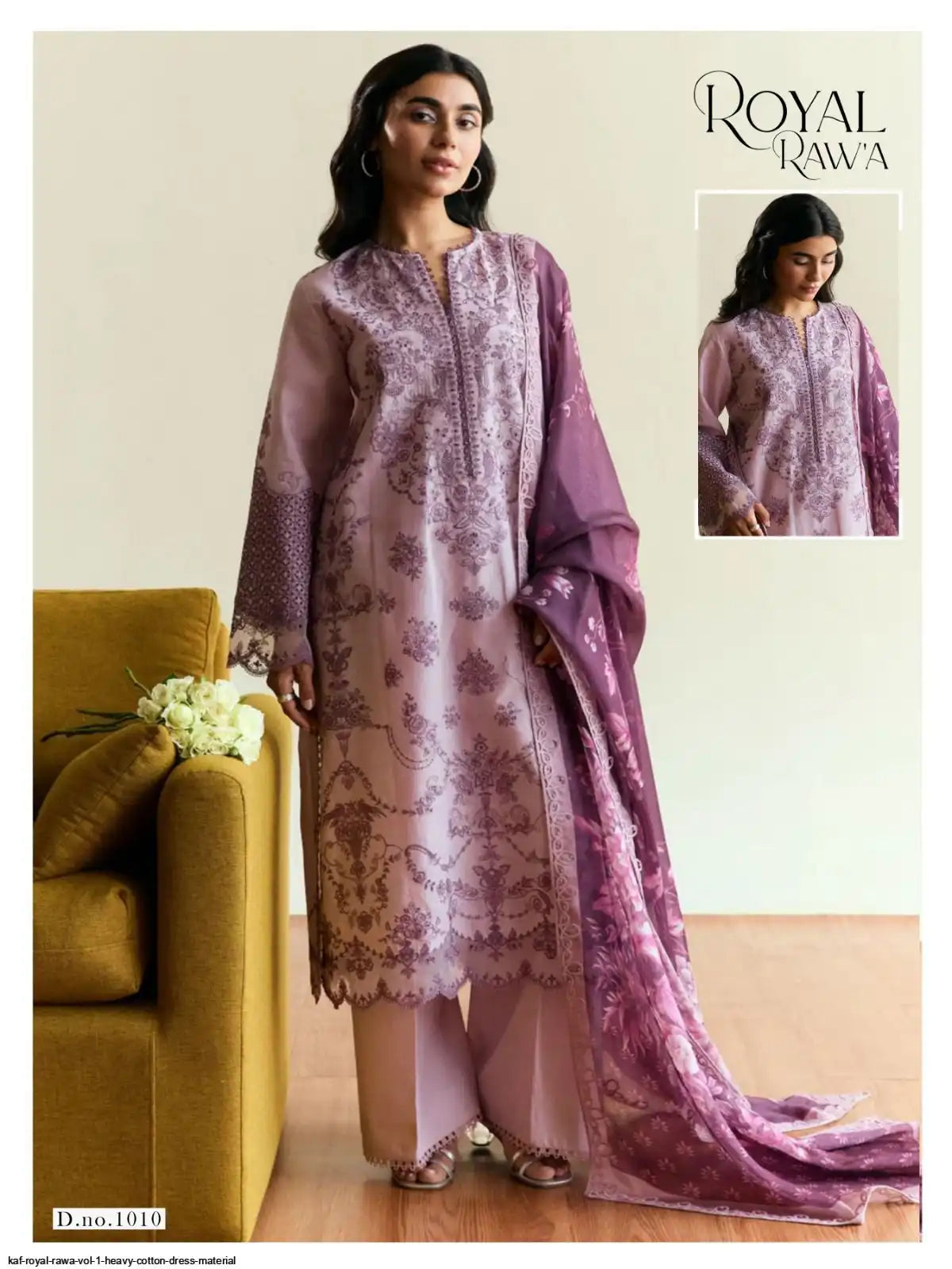 KAF ROYAL RAWA VOL 1 HEAVY COTTON DRESS MATERIAL