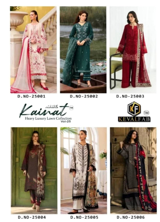 Kainat Vol-20 Pure Cotton 6 Pcs Set