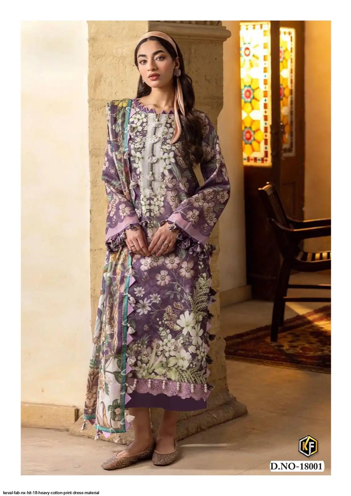 KEVAL FAB NX HIT 18 HEAVY COTTON PRINT DRESS MATERIAL