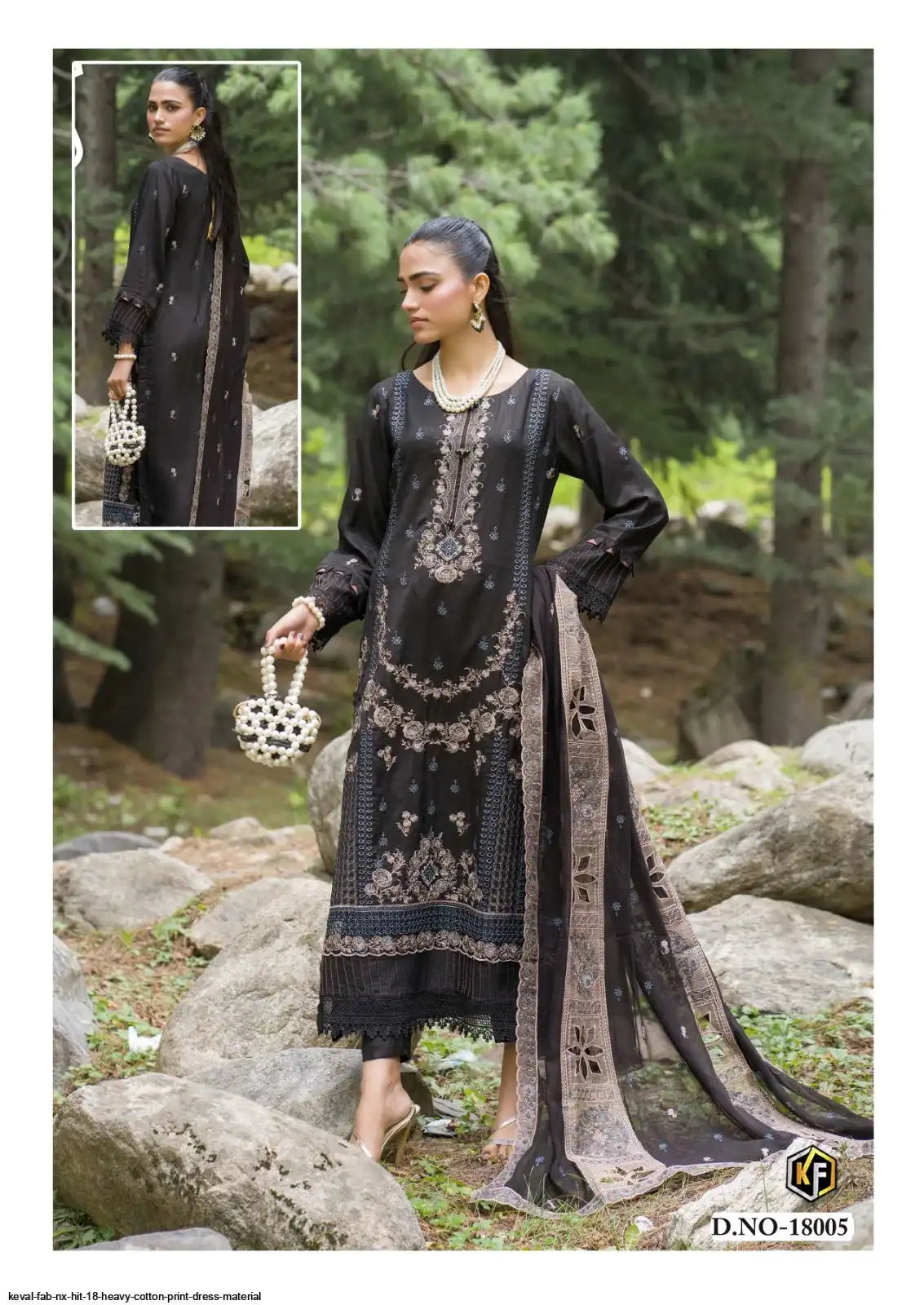 KEVAL FAB NX HIT 18 HEAVY COTTON PRINT DRESS MATERIAL