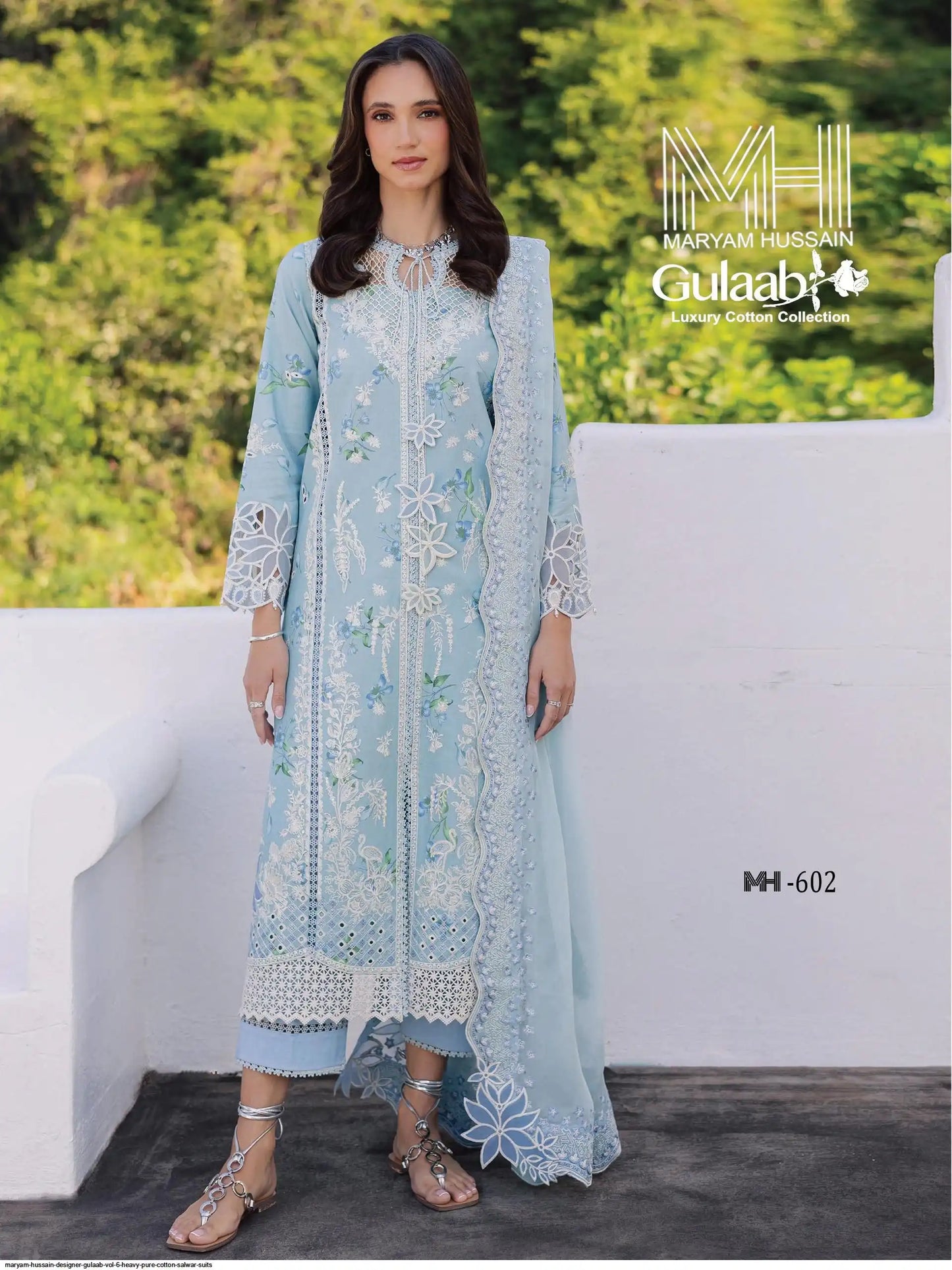 MARYAM HUSSAIN DESIGNER GULAAB VOL 6 HEAVY PURE COTTON SALWAR SUITS