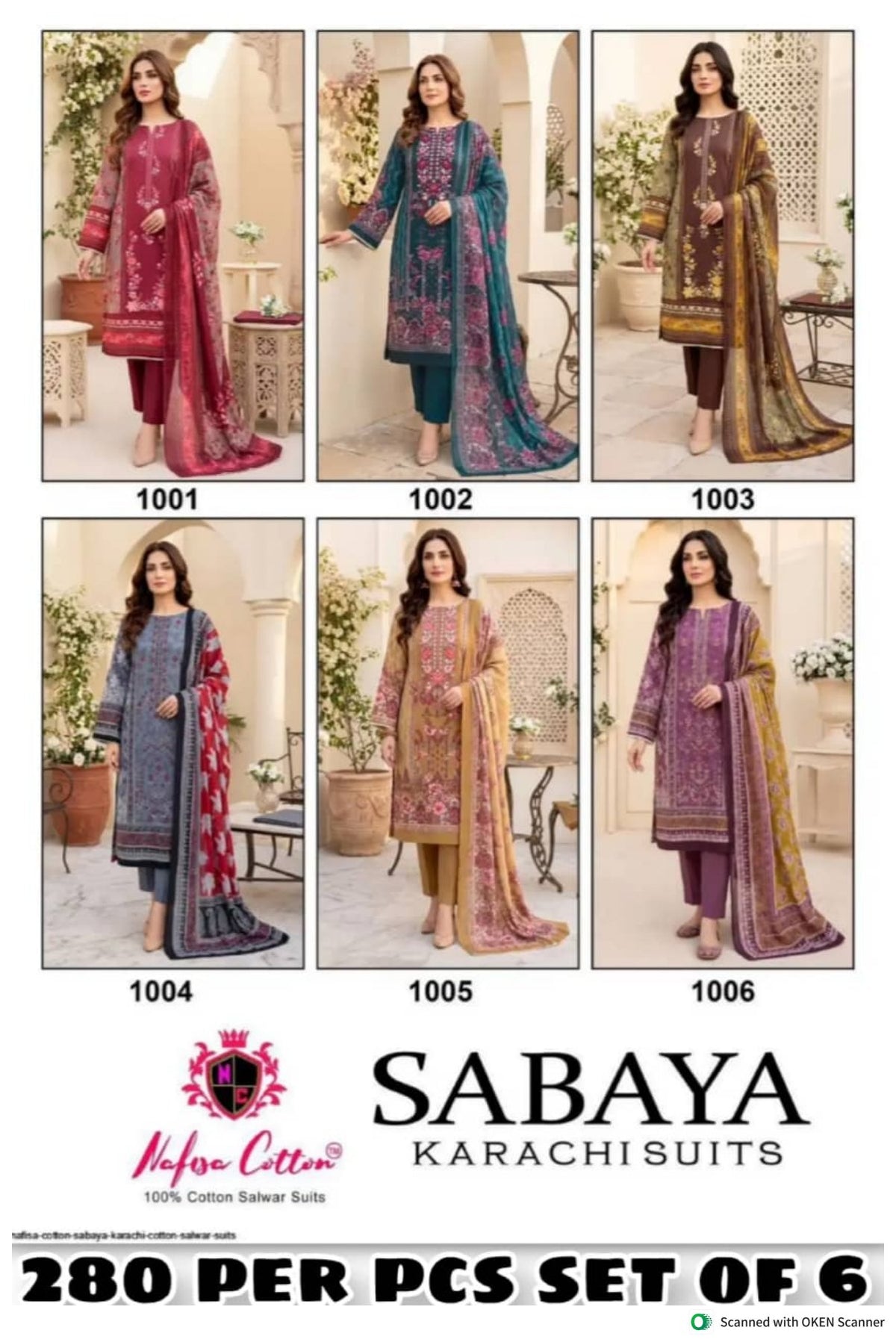 Sabaya Karachi Suits Mix Cotton catalogue