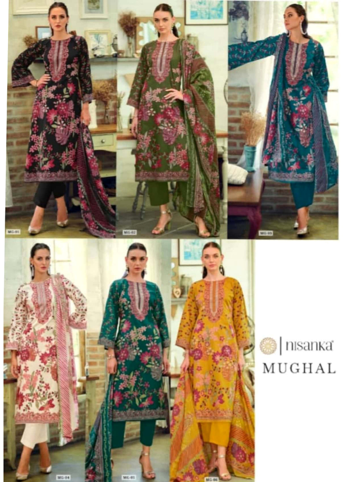 Mughal Pure Cotton 6 Pcs Set