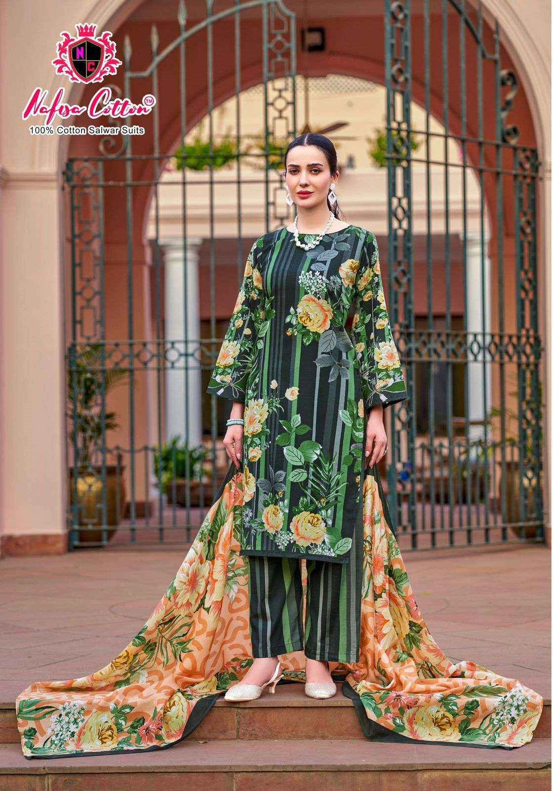 Nafisa Cotton Majestic Cotton Dress Material 6 pcs Catalogue