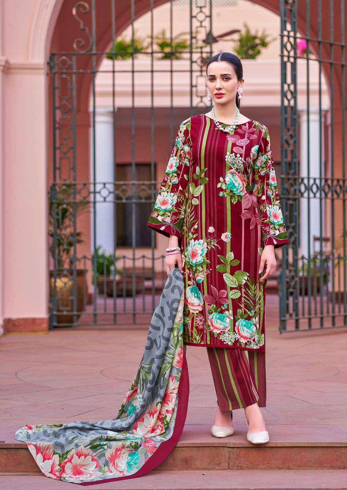 Nafisa Cotton Majestic Cotton Dress Material 6 pcs Catalogue