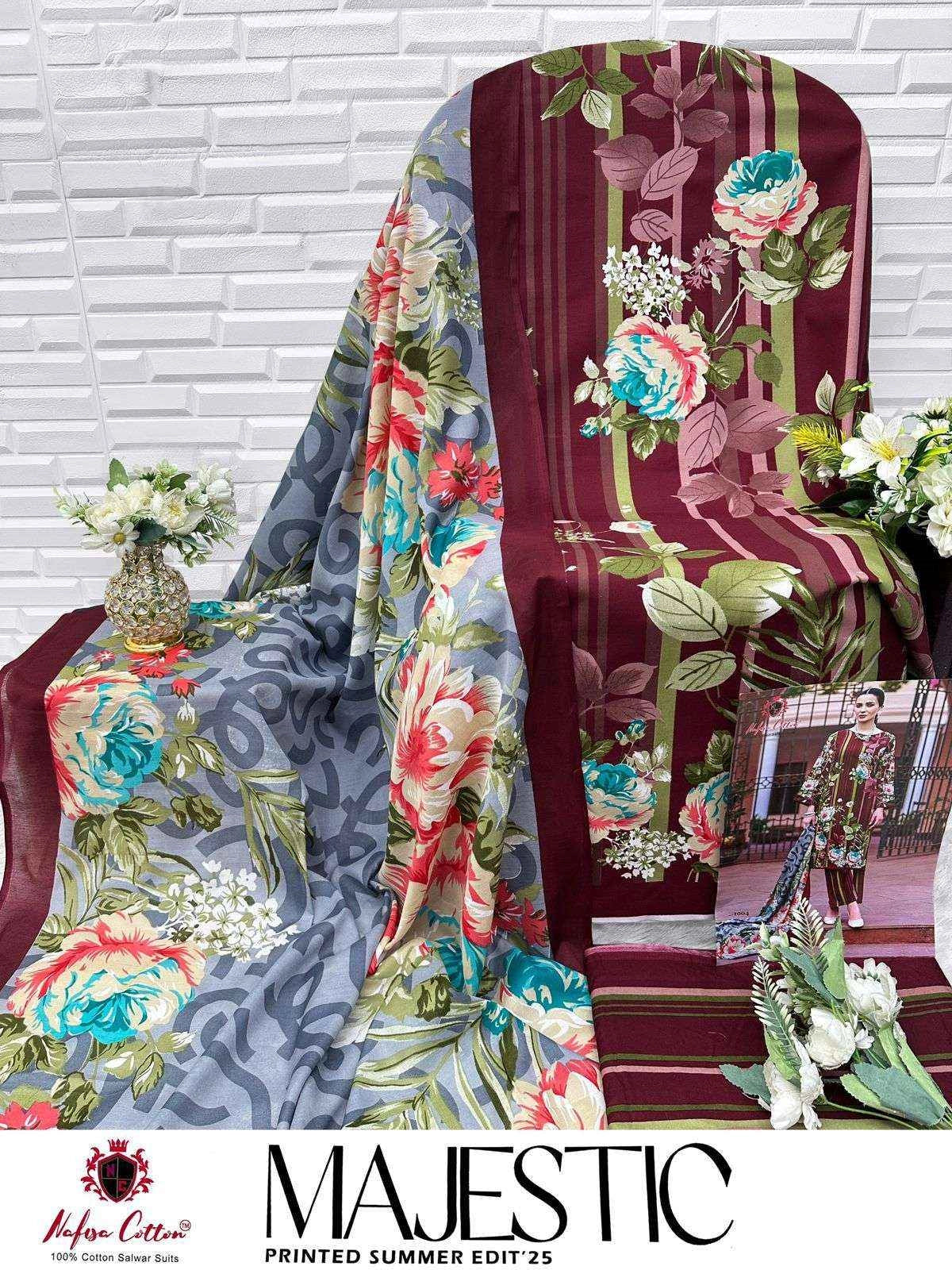 Nafisa Cotton Majestic Cotton Dress Material 6 pcs Catalogue