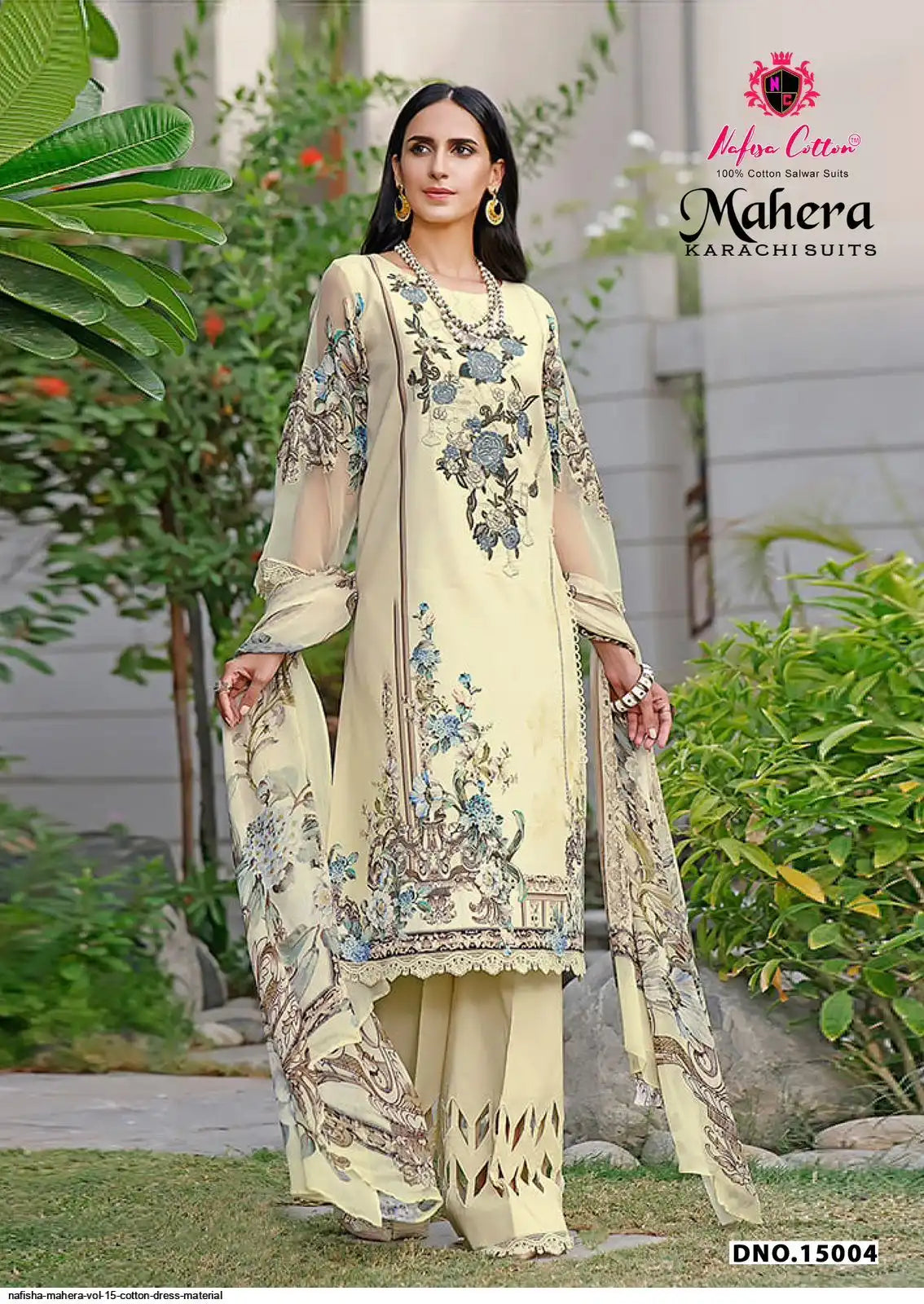 NAFISHA MAHERA VOL 15 COTTON DRESS MATERIAL