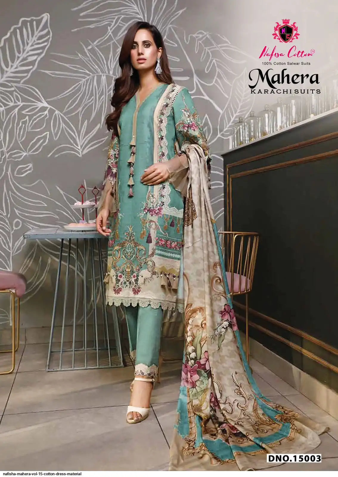 NAFISHA MAHERA VOL 15 COTTON DRESS MATERIAL