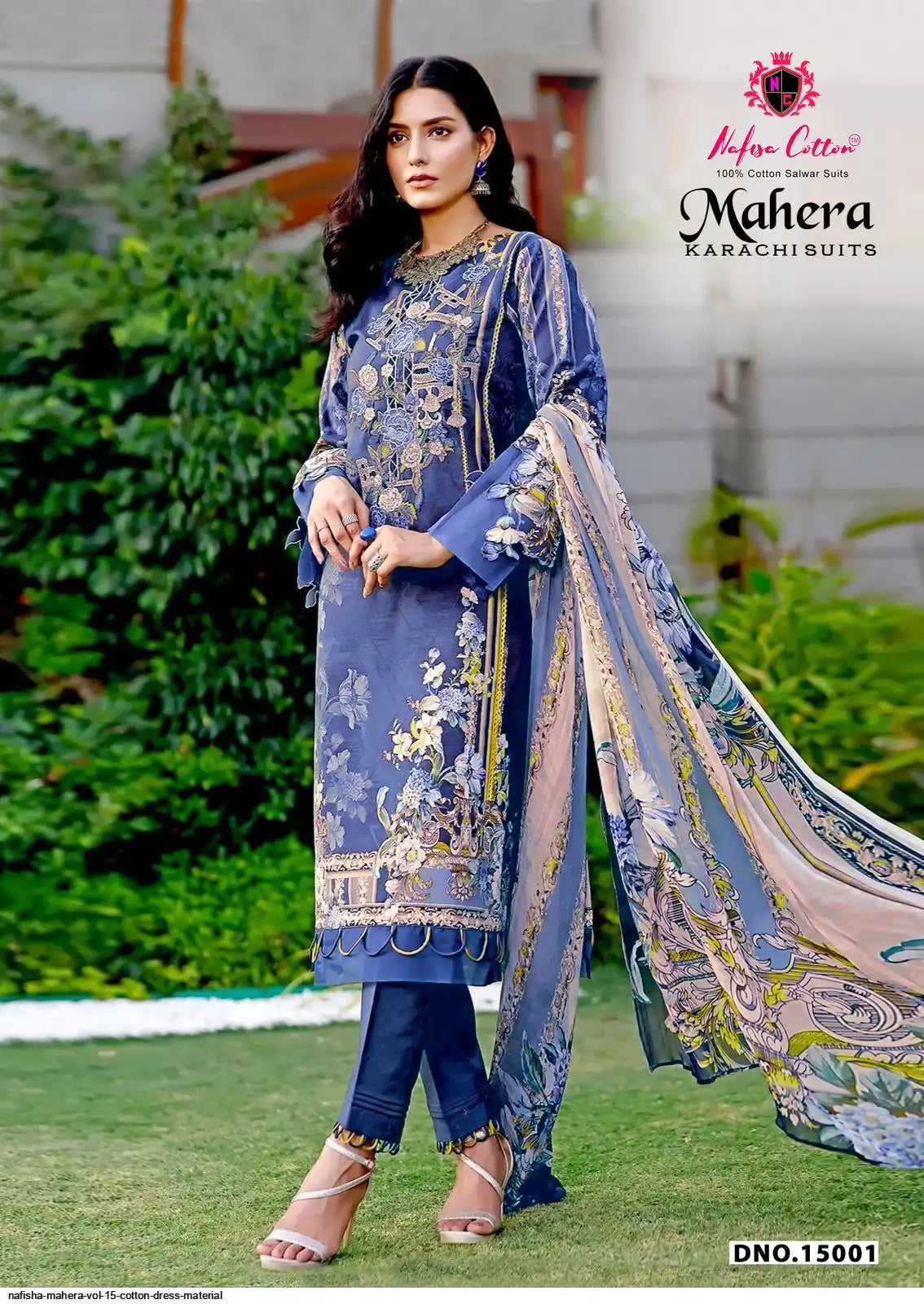 NAFISHA MAHERA VOL 15 COTTON DRESS MATERIAL