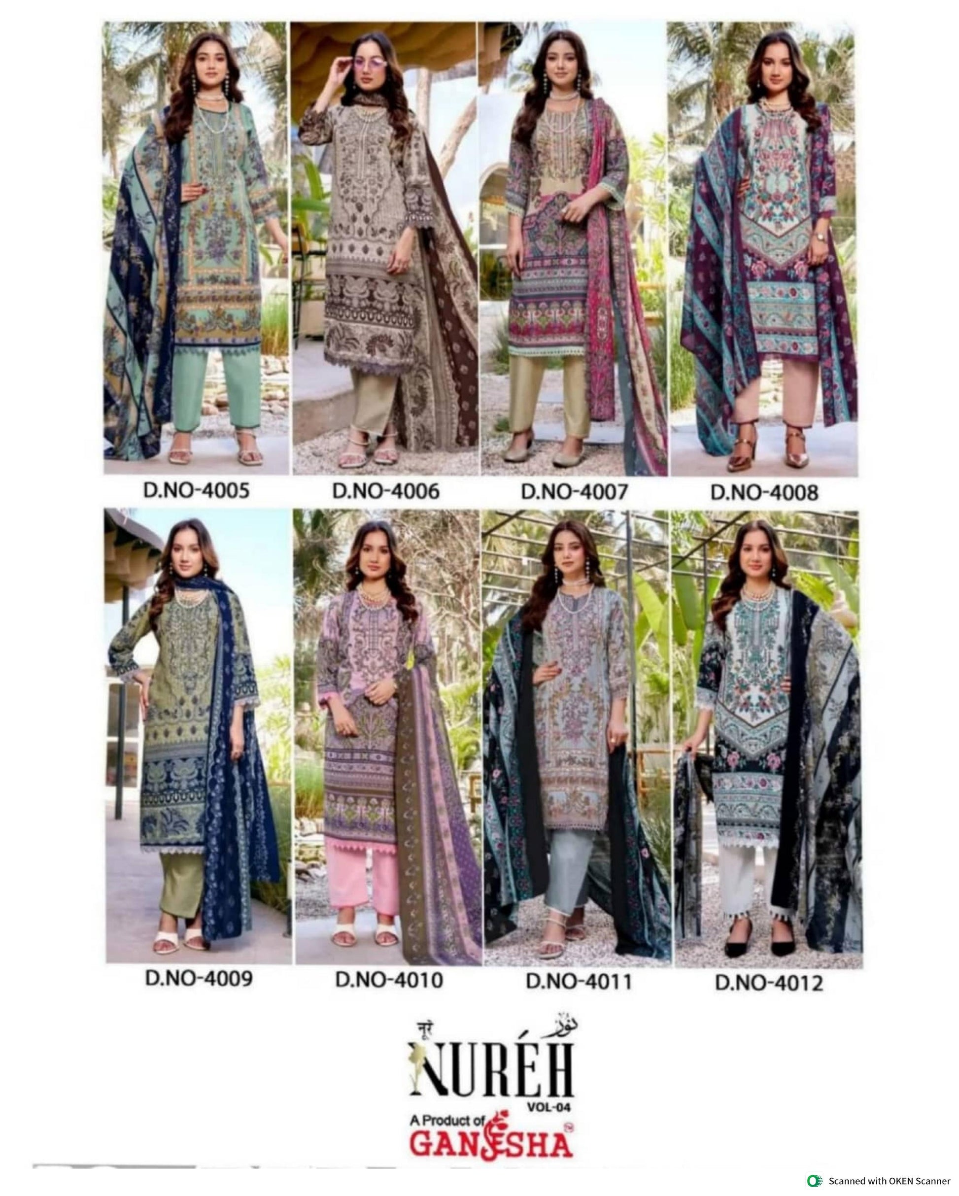 Nureh Vol-04 Readymade Mix Cotton